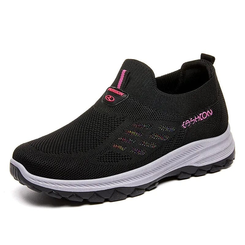 Zapatos ortopédicos texturizados con soporte arqueado deslizante - Roselle Shoes